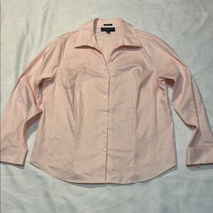 Jones New York Long Sleeve Button-Up Blouse in Pink Size 1X *PRE-OWNED*